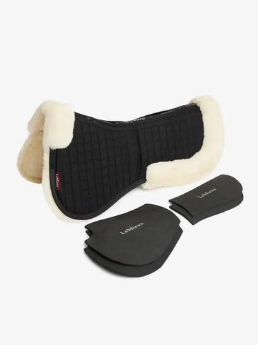 LeMieux Merino+ ProSorb 2 Pocket Half Pad Black/Natural| Online For Equine