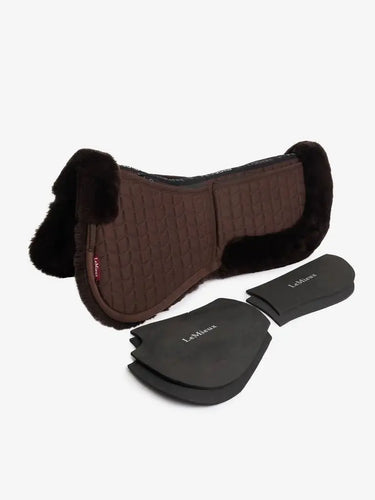 LeMieux Merino+ ProSorb 2 Pocket Half Pad Brown/Brown| Online For Equine