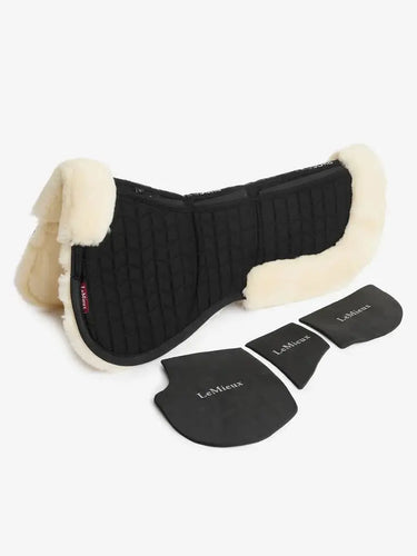 LeMieux Merino+ ProSorb 3 Pocket Half Pad Black/Natural| Online For Equine