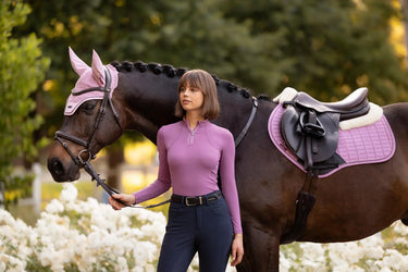 LeMieux Merino+ Suede Close Contact Square Fondant| Online For Equine