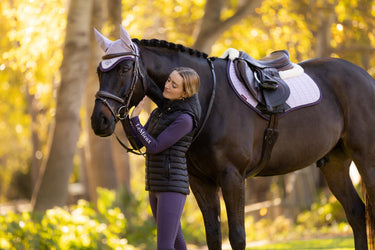 LeMieux Merino+ Suede Close Contact Square Lilac| Online For Equine