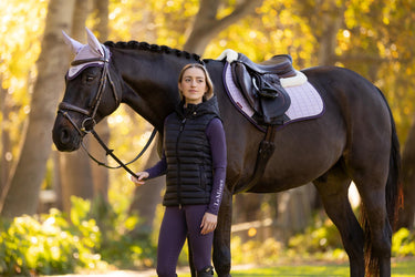 LeMieux Merino+ Suede Close Contact Square Lilac| Online For Equine