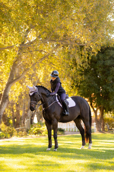 LeMieux Merino+ Suede Close Contact Square Lilac| Online For Equine
