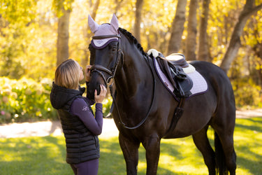 LeMieux Merino+ Suede Close Contact Square Lilac| Online For Equine
