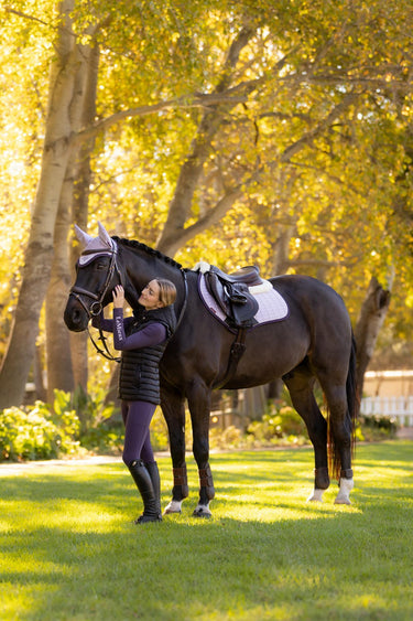 LeMieux Merino+ Suede Close Contact Square Lilac| Online For Equine