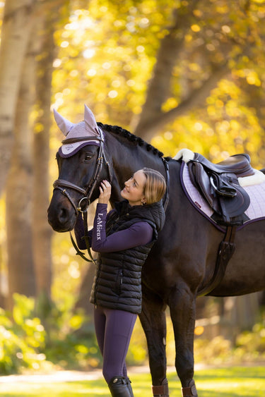 LeMieux Merino+ Suede Close Contact Square Lilac| Online For Equine