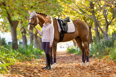 LeMieux Merino+ Suede Dressage Square Lilac| Online For Equine