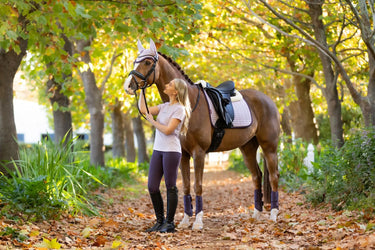 LeMieux Merino+ Suede Dressage Square Lilac| Online For Equine