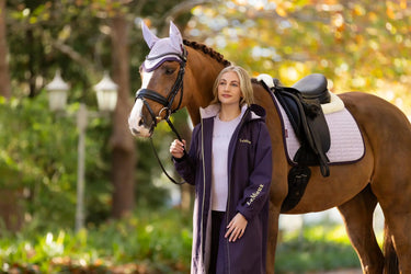 LeMieux Merino+ Suede Dressage Square Lilac| Online For Equine