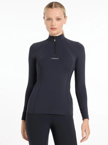 LeMieux Mia Mesh Long Sleeve Base Layer Navy| Online For Equine
