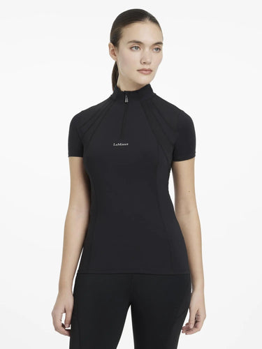LeMieux Mia Mesh Short Sleeve Base Layer Black