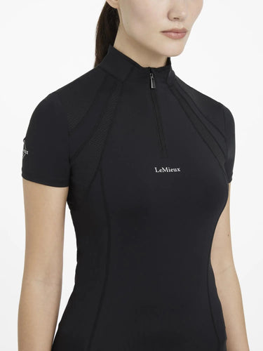 LeMieux Mia Mesh Short Sleeve Base Layer Black| Online For Equine