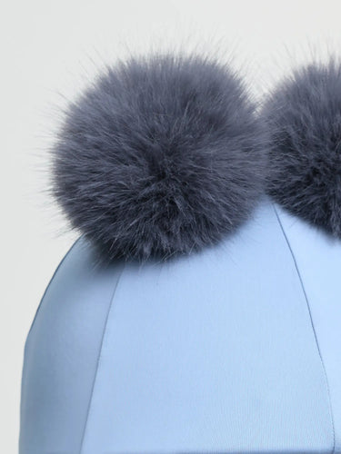 LeMieux Mini Double Pom Hat Silk Powder Blue| Online For Equine