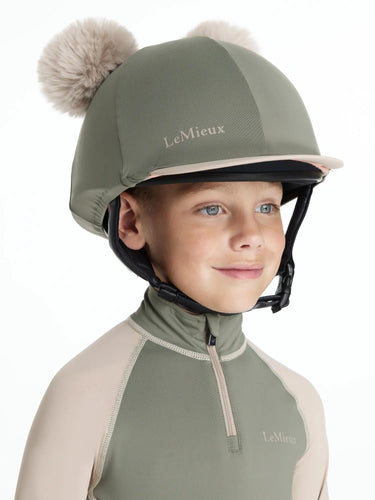 LeMieux Mini Double Pom Hat Silk Rosemary| Online For Equine