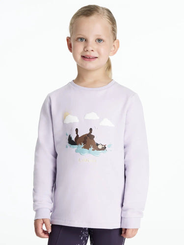 LeMieux Mini Poppy Long Sleeve Top Lilac