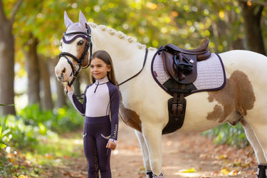 LeMieux Mini Suede Close Contact Square Lilac| Online For Equine