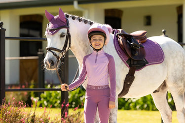 LeMieux Mini Suede Close Contact Square Mallow| Online For Equine