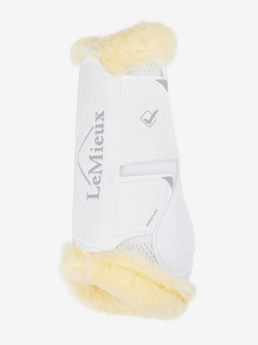 LeMieux Motionflex Dressage Boot with Fleece Edge White/Natural| Online For Equine