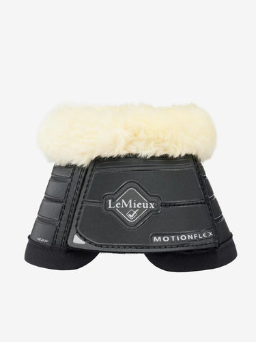 LeMieux Motionflex Over Reach Boot with Fleece Edge Black/Natural| Online For Equine