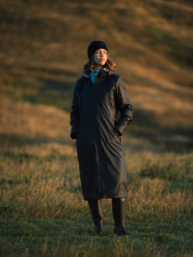 LeMieux Navy Ladies Waterproof All Elements Robe Coat| Online For Equine