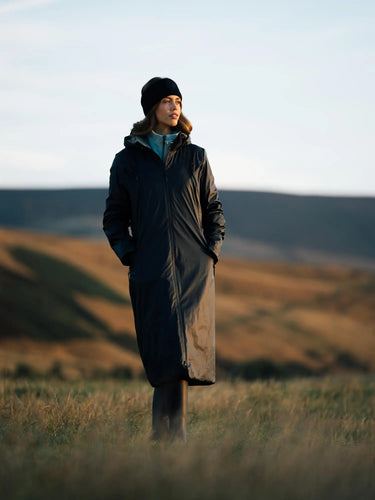 LeMieux Navy Ladies Waterproof All Elements Robe Coat| Online For Equine