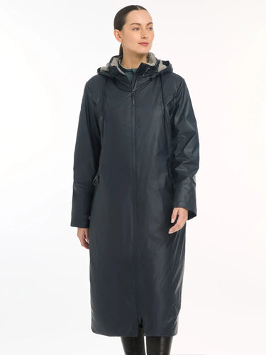 LeMieux Navy Ladies Waterproof All Elements Robe Coat| Online For Equine