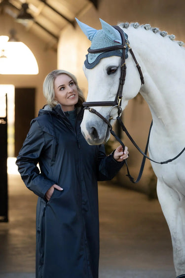 LeMieux Navy Ladies Waterproof All Elements Robe Coat| Online For Equine