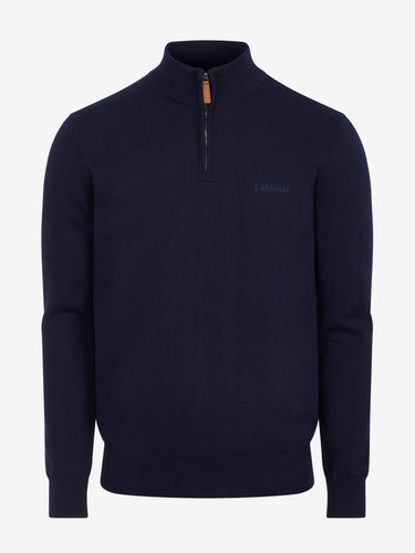 LeMieux Navy Mens Quarter Zip Knit Navy| Online For Equine