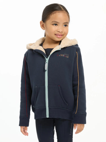 Buy the LeMieux Navy Mini Charlie Lined Hoodie | Online for Equine