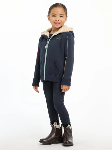 Buy the LeMieux Navy Mini Charlie Lined Hoodie | Online for Equine