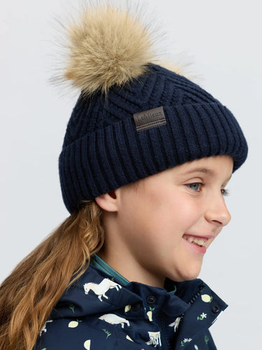 LeMieux Navy Mini Double Pom Beanie| Online For Equine