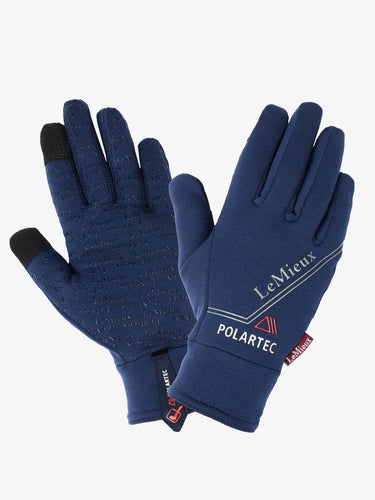 Buy LeMieux Navy Polartec Gloves| Online for Equine