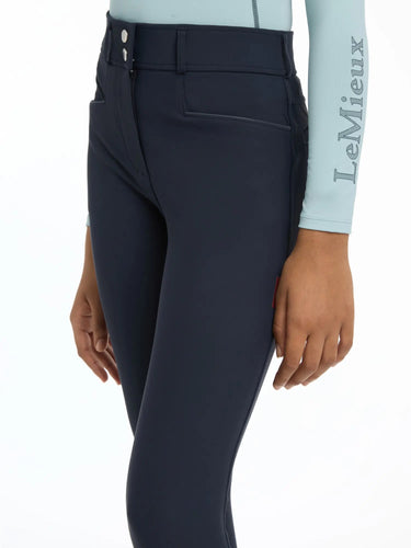 Buy LeMieux Navy Young Rider Izzy Knee Grip Breeches| Online for Equine