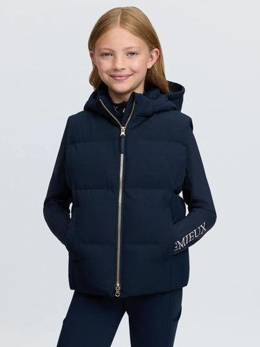LeMieux Navy Young Rider Joey Hooded Gilet Navy| Online For Equine