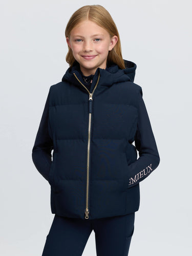 LeMieux Navy Young Rider Joey Hooded Gilet Navy| Online For Equine