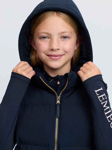 LeMieux Navy Young Rider Joey Hooded Gilet Navy| Online For Equine