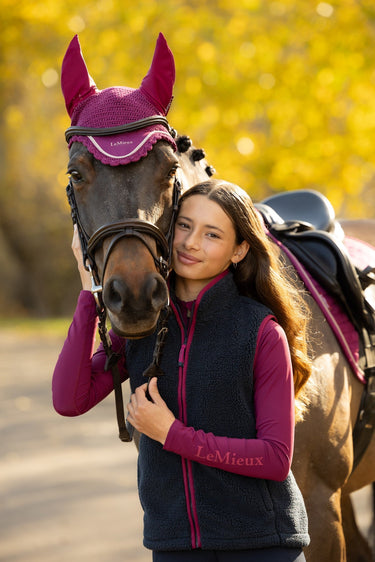 LeMieux Navy Young Rider Trinity Teddy Gilet Navy| Online For Equine