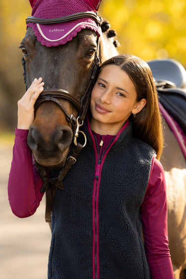 LeMieux Navy Young Rider Trinity Teddy Gilet Navy| Online For Equine