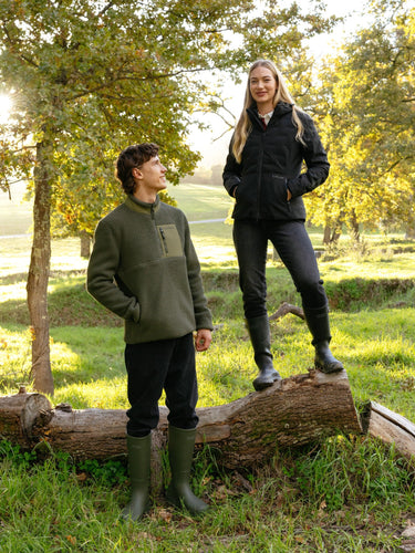LeMieux Olive Mens Borg Half Zip Sweat Olive| Online For Equine