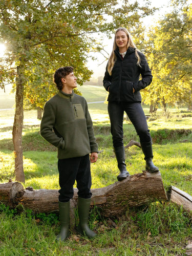 LeMieux Olive Mens Borg Half Zip Sweat Olive| Online For Equine