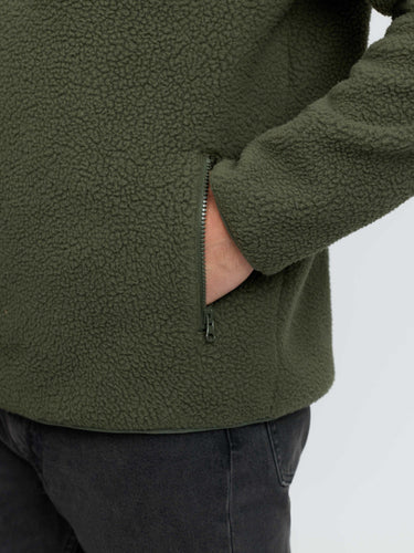 LeMieux Olive Mens Borg Half Zip Sweat Olive| Online For Equine