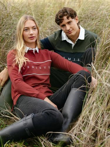 LeMieux Olive Mens Rugby Shirt| Online For Equine