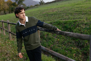 LeMieux Olive Mens Rugby Shirt| Online For Equine