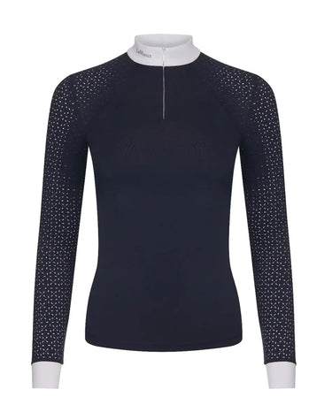 Buy LeMieux Olivia Navy Long Sleeved Show Shirt| Online for Equine
