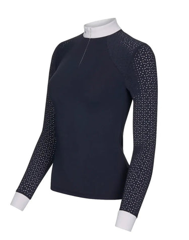 Buy LeMieux Olivia Navy Long Sleeved Show Shirt| Online for Equine