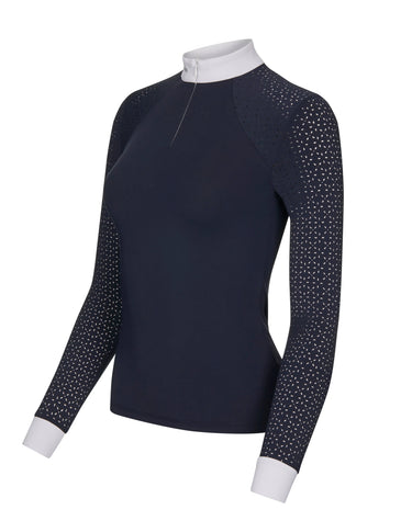 Buy LeMieux Olivia Navy Long Sleeved Show Shirt| Online for Equine