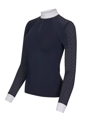 Buy LeMieux Olivia Navy Long Sleeved Show Shirt| Online for Equine
