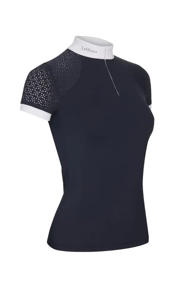 Buy LeMieux Olivia Navy Short Sleeved Show Shirt| Online for Equine