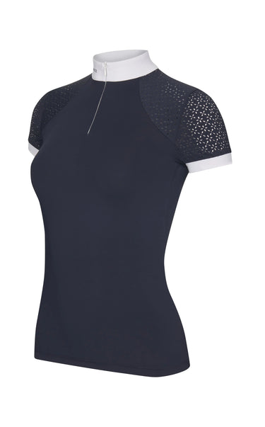 Buy LeMieux Olivia Navy Short Sleeved Show Shirt| Online for Equine