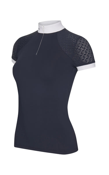 Buy LeMieux Olivia Navy Short Sleeved Show Shirt| Online for Equine